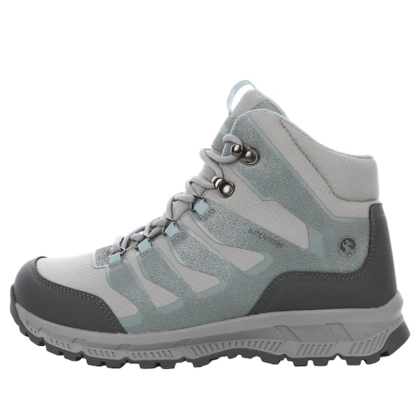 Size 8 M, Women's Hargrove Mid, Waterproof Hiking Boot, Gray/Aqua PR